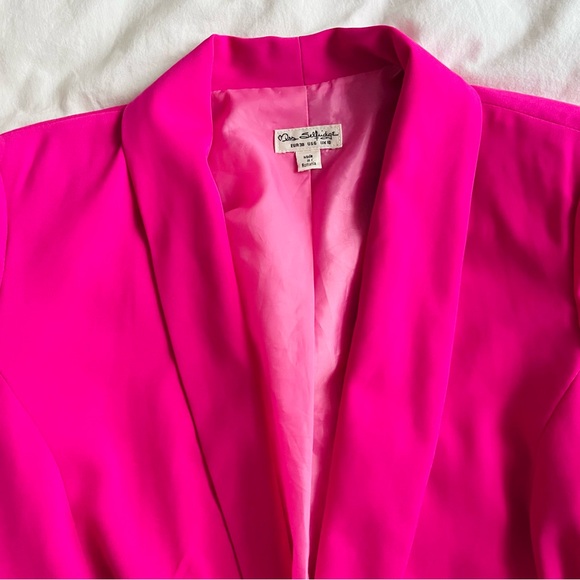 Miss Selfridge Neon Pink Blazer - Picture 6 of 8